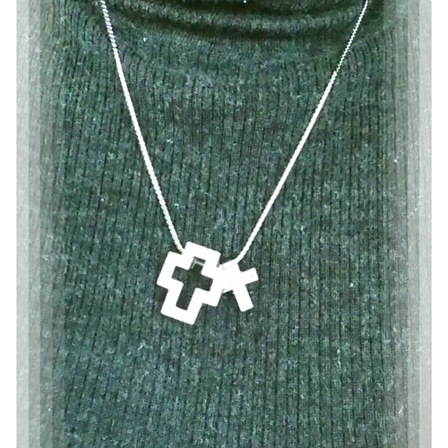 JGAオリジナル～スワロフスキー～ダブルクロスペンダント グルーデコ