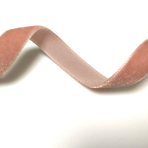 選べる2m】ピンク紫系充実！片面ベルベットリボン10mm リボン・テープ  