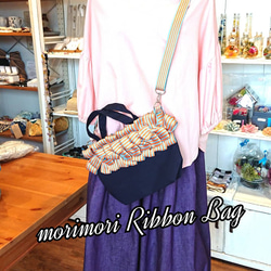 morimoriribbonBag 2wayリボントートバッグ【Sサイズ】 2枚目の画像