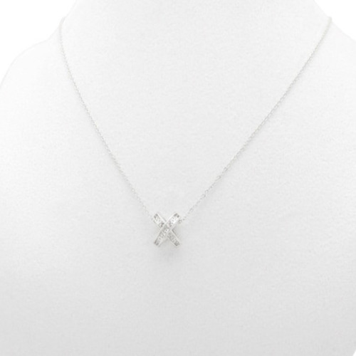 Xネックレス スワロフスキーアクセサリー グルーデコ ネックレス