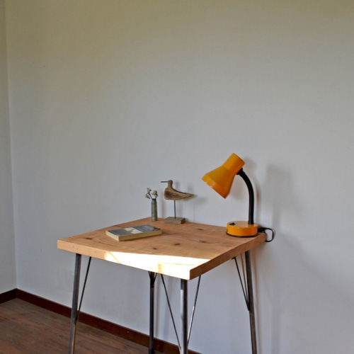 Old Ashiba Cafe table 60 iron leg 机・デスク Franck 通販 11618259