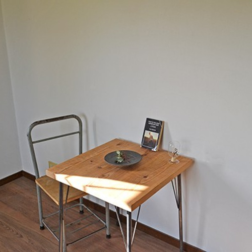 Old Ashiba Cafe table 60 iron leg 机・デスク Franck 通販 11618259