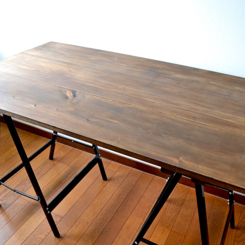 Sawhorse Table 120 Antique Folding 机・デスク Franck 通販 3005519  