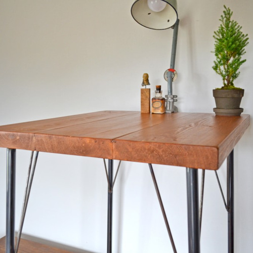 Antique Cafe table 60 iron leg Cherry ダイニングテーブル Franck  