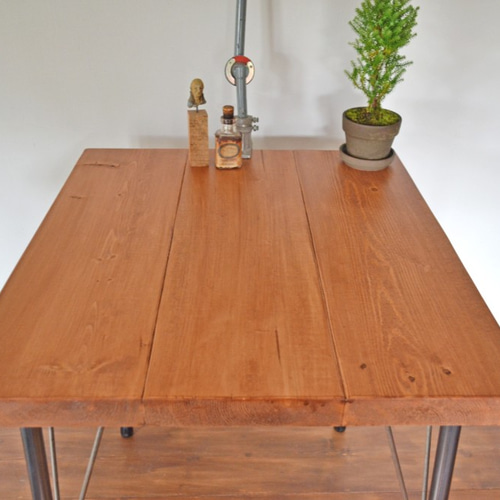 Antique Cafe table 60 iron leg Cherry ダイニングテーブル Franck  