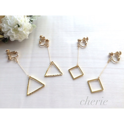 triangle・squareearring 1枚目の画像