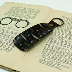本物のメガネの材料で作った靴ベラ◆携帯に便利なキーホルダータイプ★大切な方へのプレゼントに♪めがね産地福井から⑤ 1枚目の画像