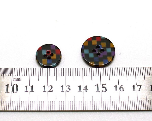 メガネの材料で作ったボタン♪とても綺麗で深い色柄が特徴です！メガネ産地福井から(wic20ミリ大サイズ) 3枚目の画像