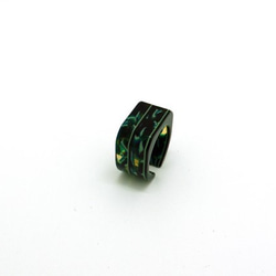 由眼鏡材料製成的戒指/戒指♪寬度12毫米（各種綠色的糊狀物）手工拋光的美麗♪來自眼鏡的產地福井 第5張的照片