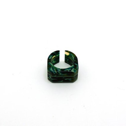 由眼鏡材料製成的戒指/戒指♪寬度12毫米（各種綠色的糊狀物）手工拋光的美麗♪來自眼鏡的產地福井 第6張的照片