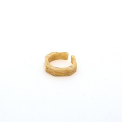 由眼鏡材料製成的戒指/戒指♪寬度6毫米FS（白色圖案）手工拋光的美麗♪來自眼鏡的起源福井 第4張的照片