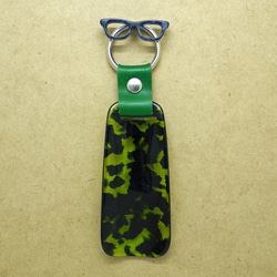 眼鏡材質的鞋拔（綠色圖案） ◆ 帶鑰匙圈，便於攜帶 ◆ 送給親人的禮物 ♪ 來自眼鏡產地福井 第4張的照片