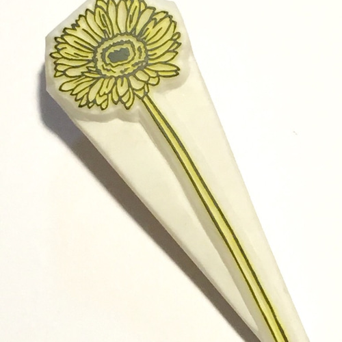 消しゴムはんこ リアルなガーベラ はんこ・スタンプ YELLOW OWL 通販