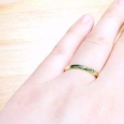 simple gold ring No.1 （K10） sold 4枚目の画像