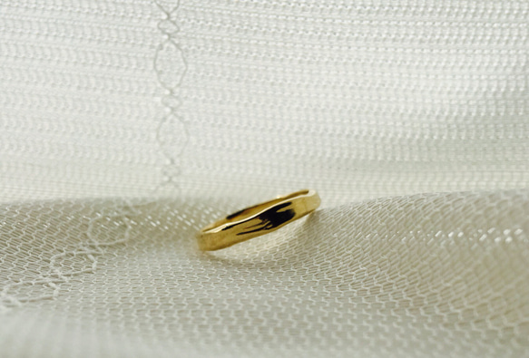 sold simple gold ring No.2 （K10） 一点物 3枚目の画像