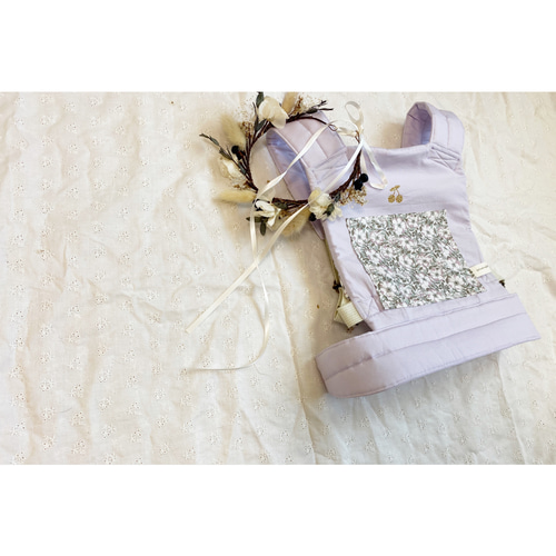 ドールキャリア　オーダーページ　リバティ 受注制作】ドールキャリア 人形用抱っこ紐 3歳〜6歳サイズ ポケット