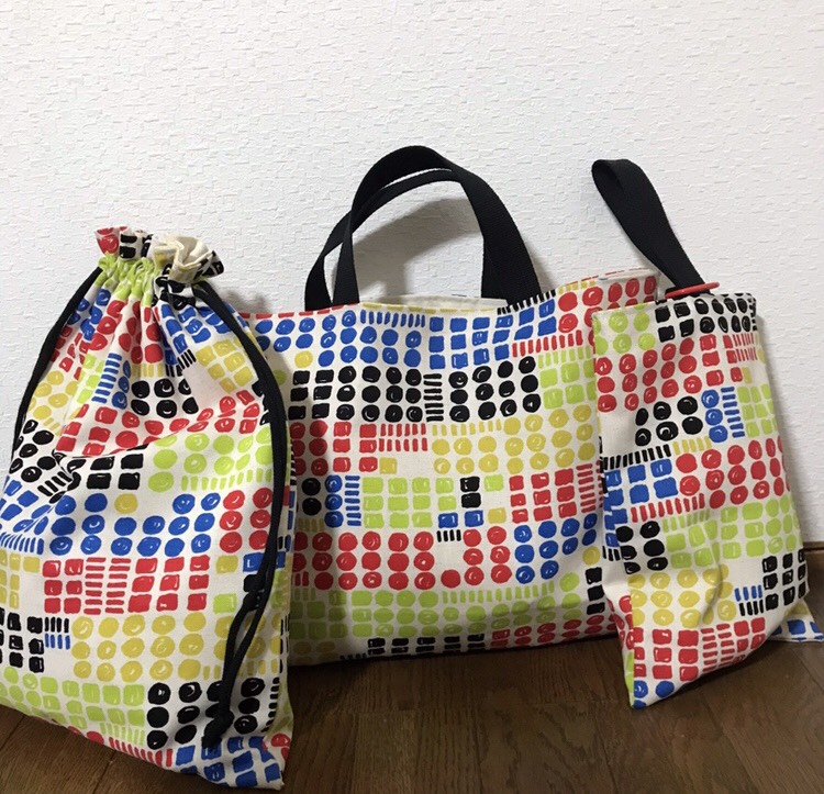 ★入園、入学★レッスンバッグ、お着替え袋、シューズ袋セット