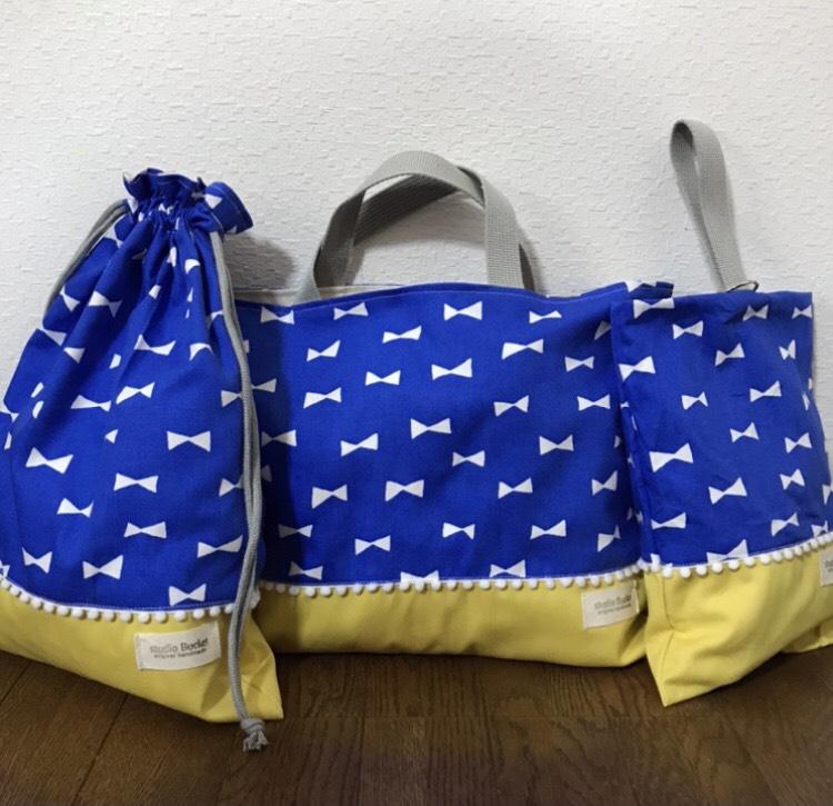 ★入園、入学★レッスンバッグ、お着替え袋、シューズ袋セット