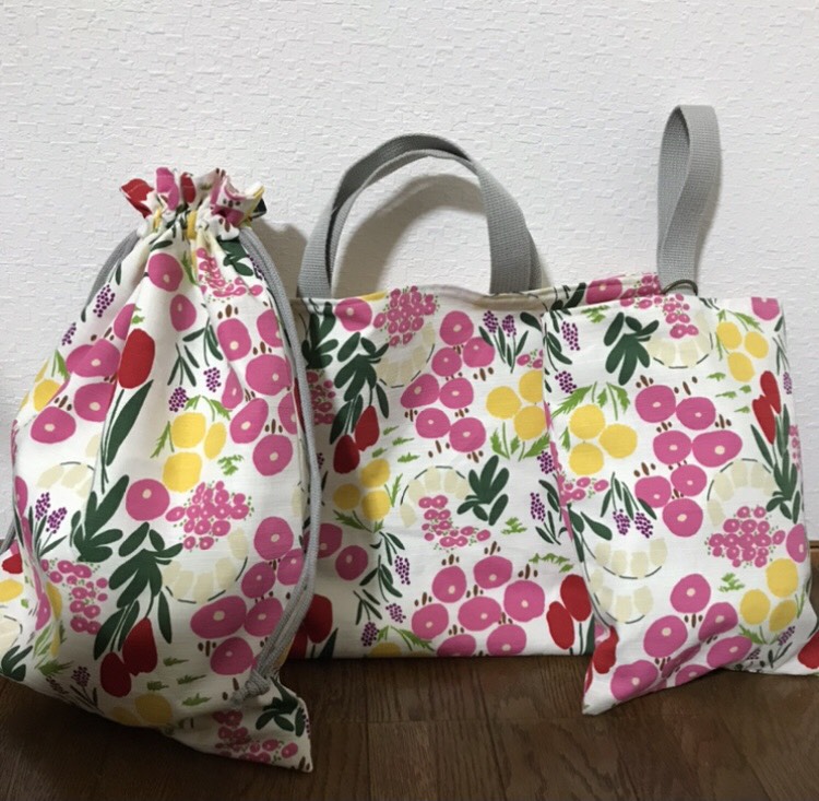 ★入園、入学★レッスンバッグ、お着替え袋、シューズ袋セット