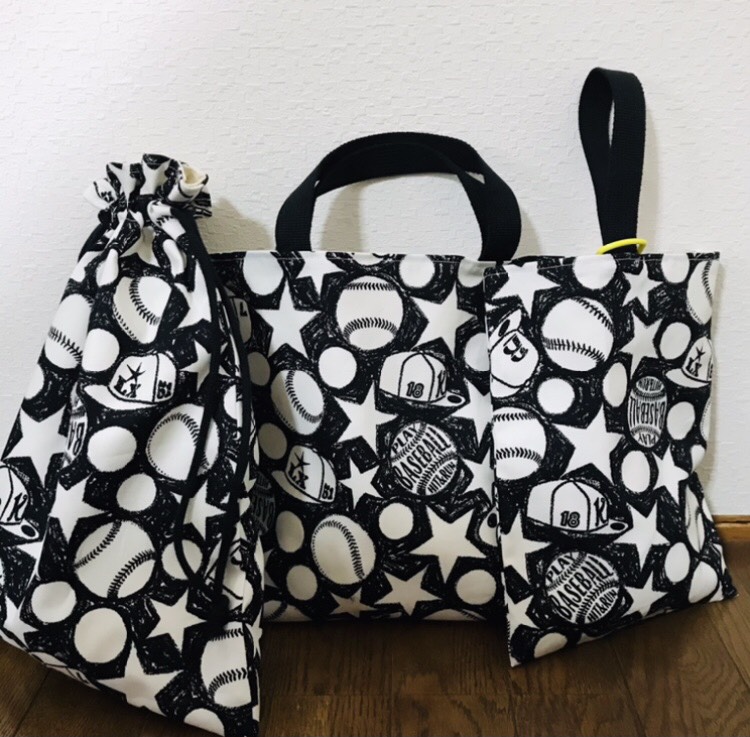 【再販】★入園、入学★レッスンバッグ、お着替え袋、シューズ袋セット　B