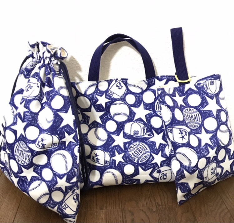 ★入園、入学★レッスンバッグ、お着替え袋、シューズ袋セット　N