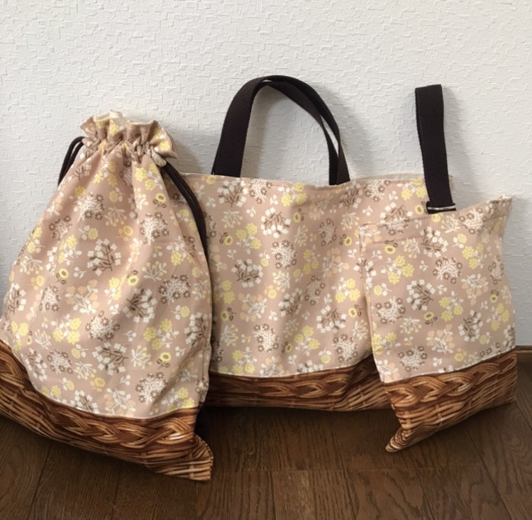 ★入園、入学★レッスンバッグ、お着替え袋、シューズ袋セット