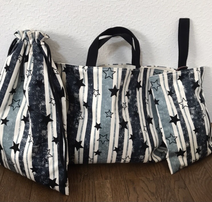 ★入園、入学★レッスンバッグ、お着替え袋、シューズ袋セット