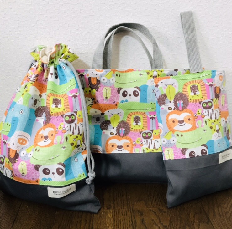 ★入園、入学★レッスンバッグ、お着替え袋、シューズ袋セット