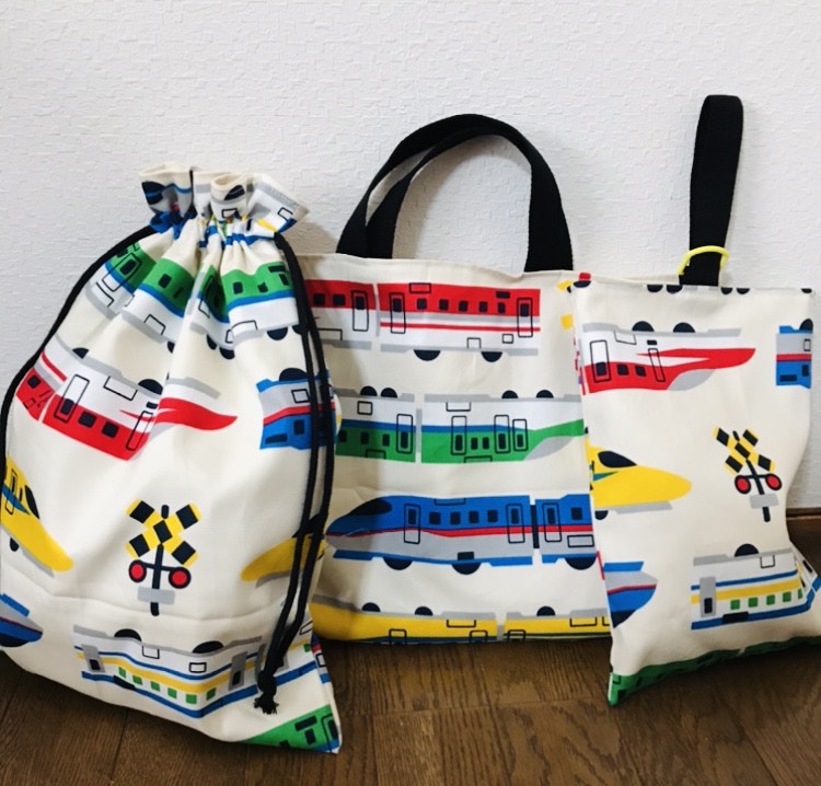 【再販】★入園、入学★レッスンバッグ、お着替え袋、シューズ袋セット　I