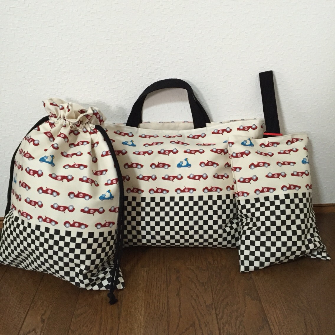 ★入園、入学★レッスンバッグ、お着替え袋、シューズ袋セット