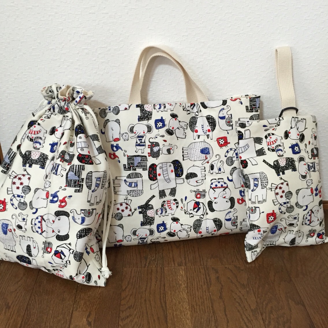 ★入園、入学★レッスンバッグ、お着替え袋、シューズ袋セット