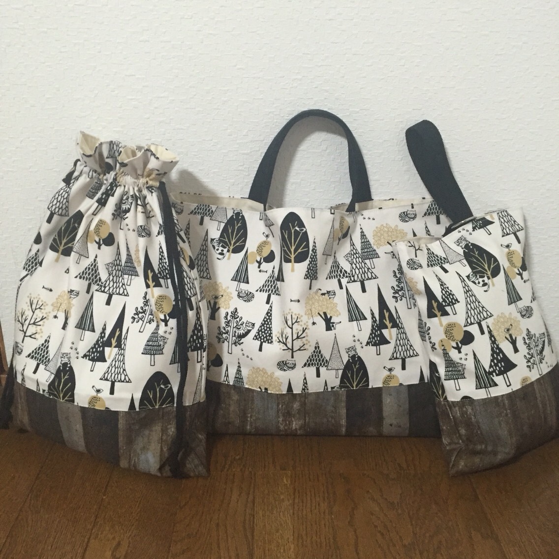 ★入園、入学★レッスンバッグ、お着替え袋、シューズ袋セット