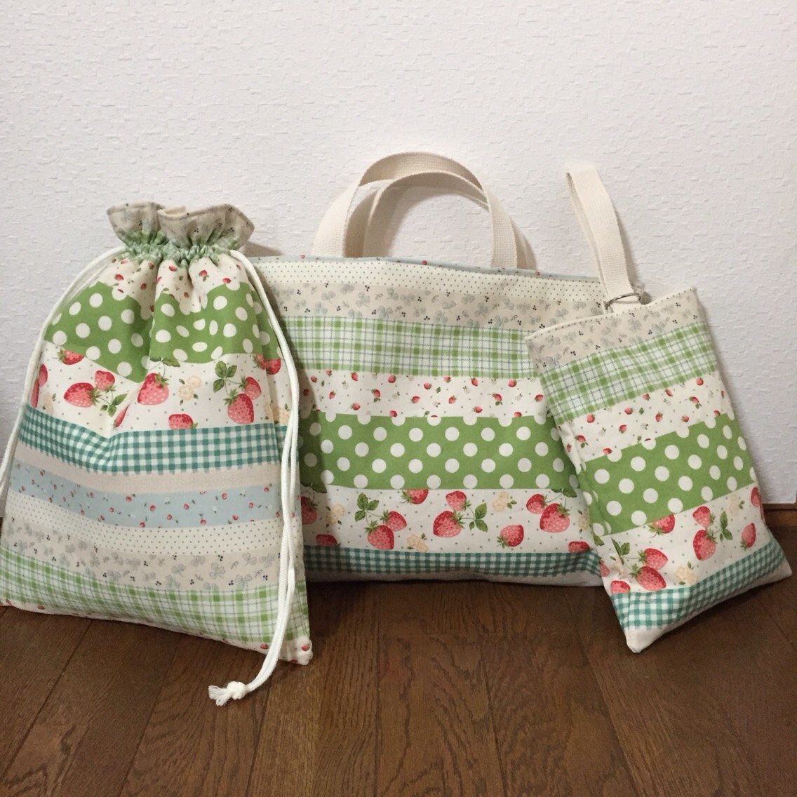 【再販】★入園、入学★レッスンバッグ、お着替え袋、シューズ袋セット