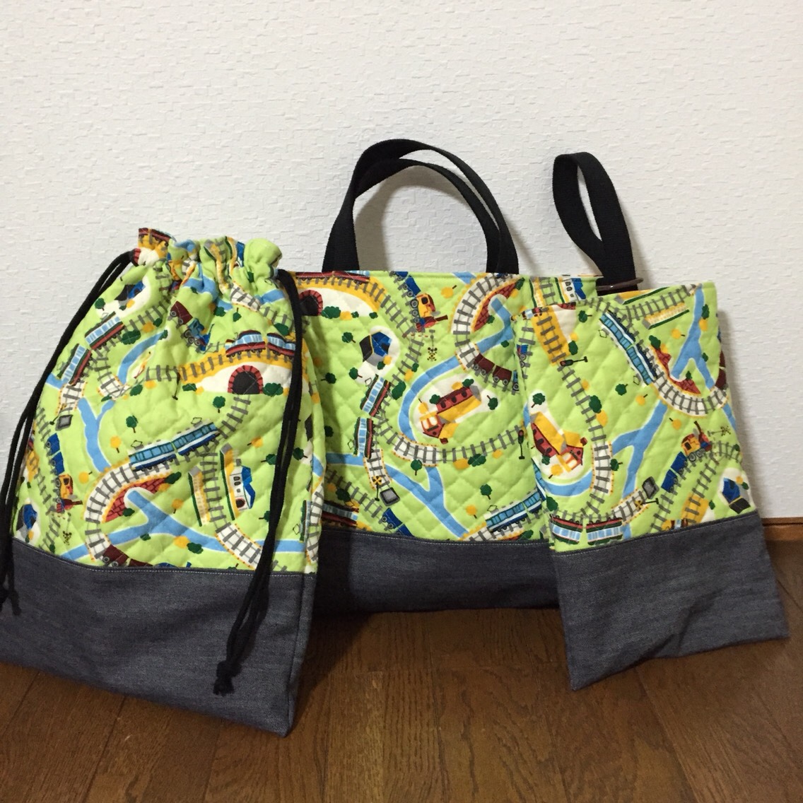 ★入園、入学★レッスンバッグ、お着替え袋、シューズ袋セット