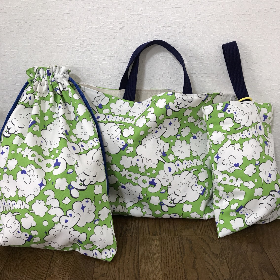 ★入園、入学★レッスンバッグ、お着替え袋、シューズ袋セット