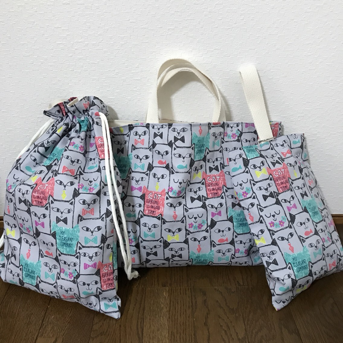 ★入園、入学★レッスンバッグ、お着替え袋、シューズ袋セット