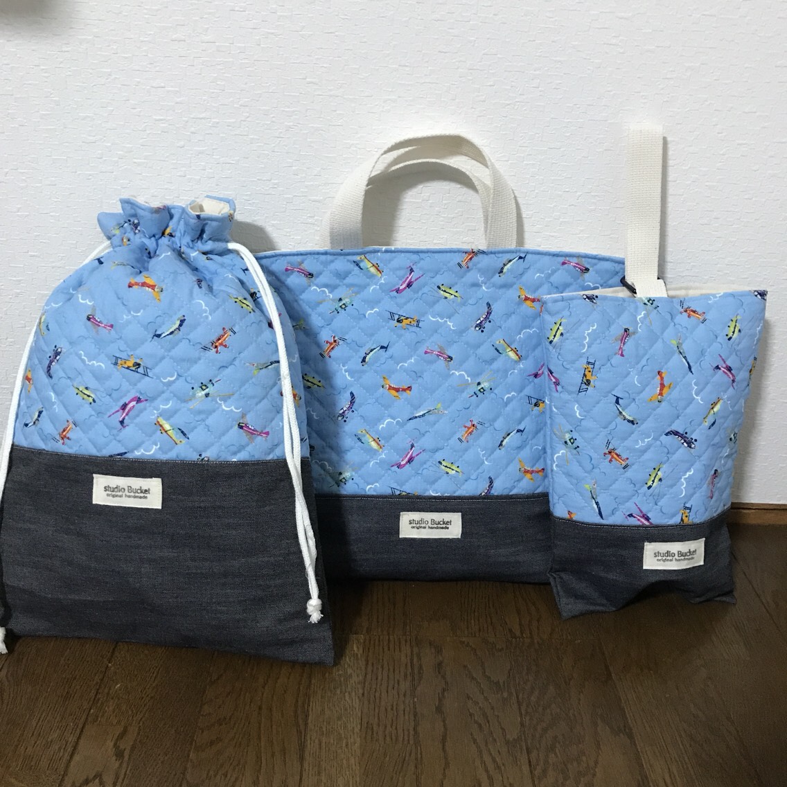 ☆入園、入学☆レッスンバッグ、お着替え袋、シューズ袋セット