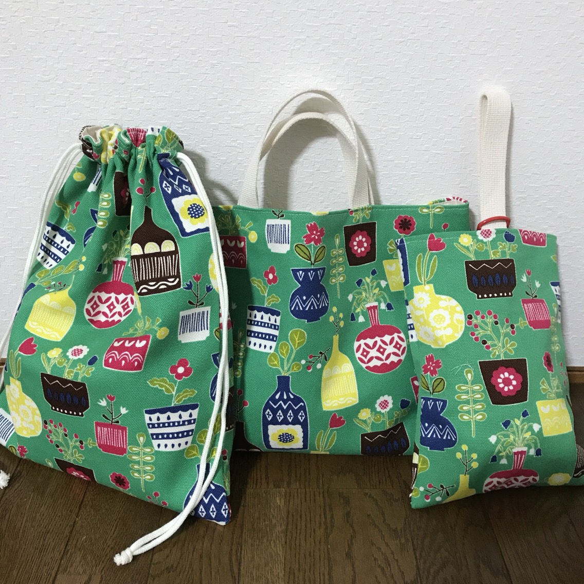 ★入園、入学★レッスンバッグ、お着替え袋、シューズ袋セット
