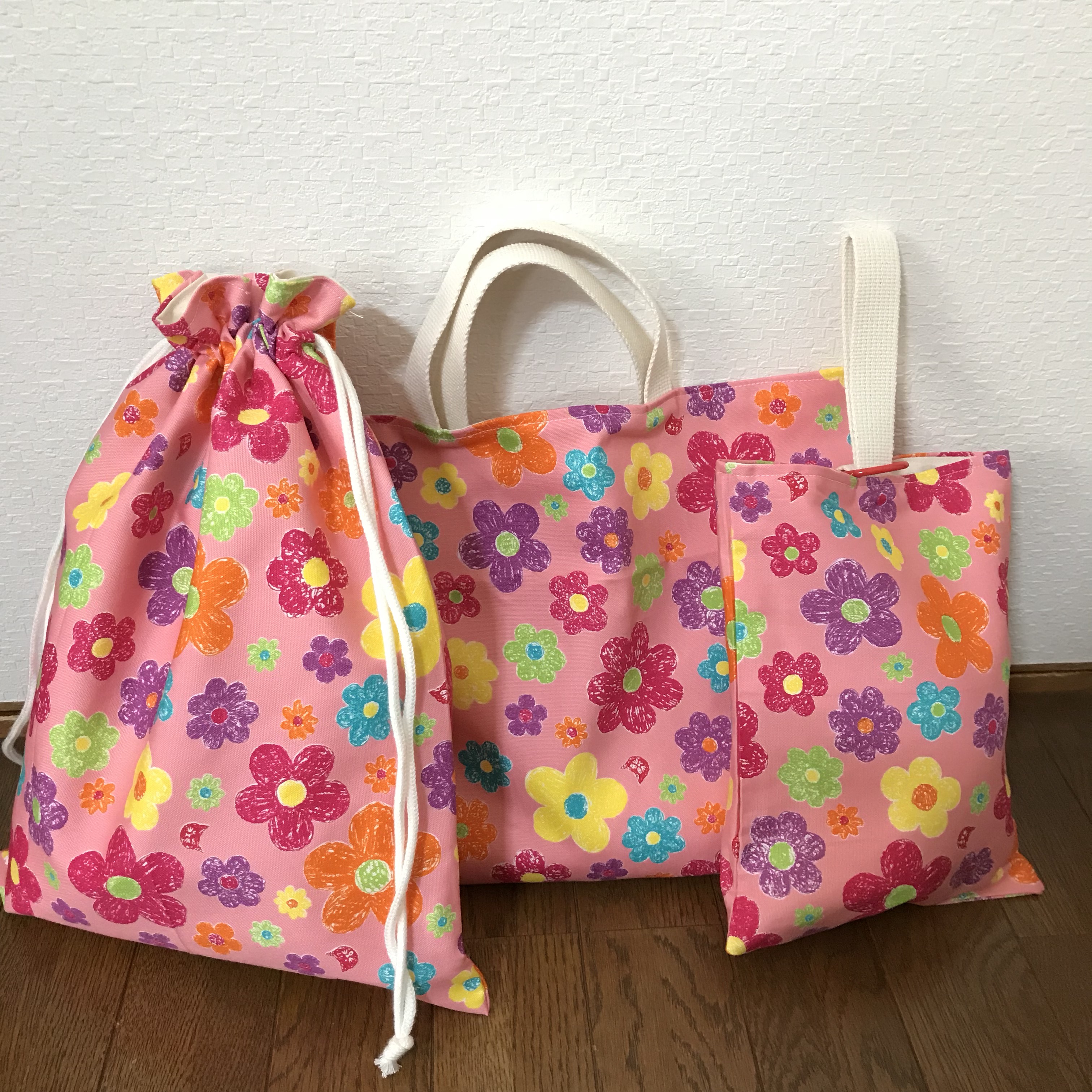 【再販】★入園、入学★レッスンバッグ、お着替え袋、シューズ袋セット