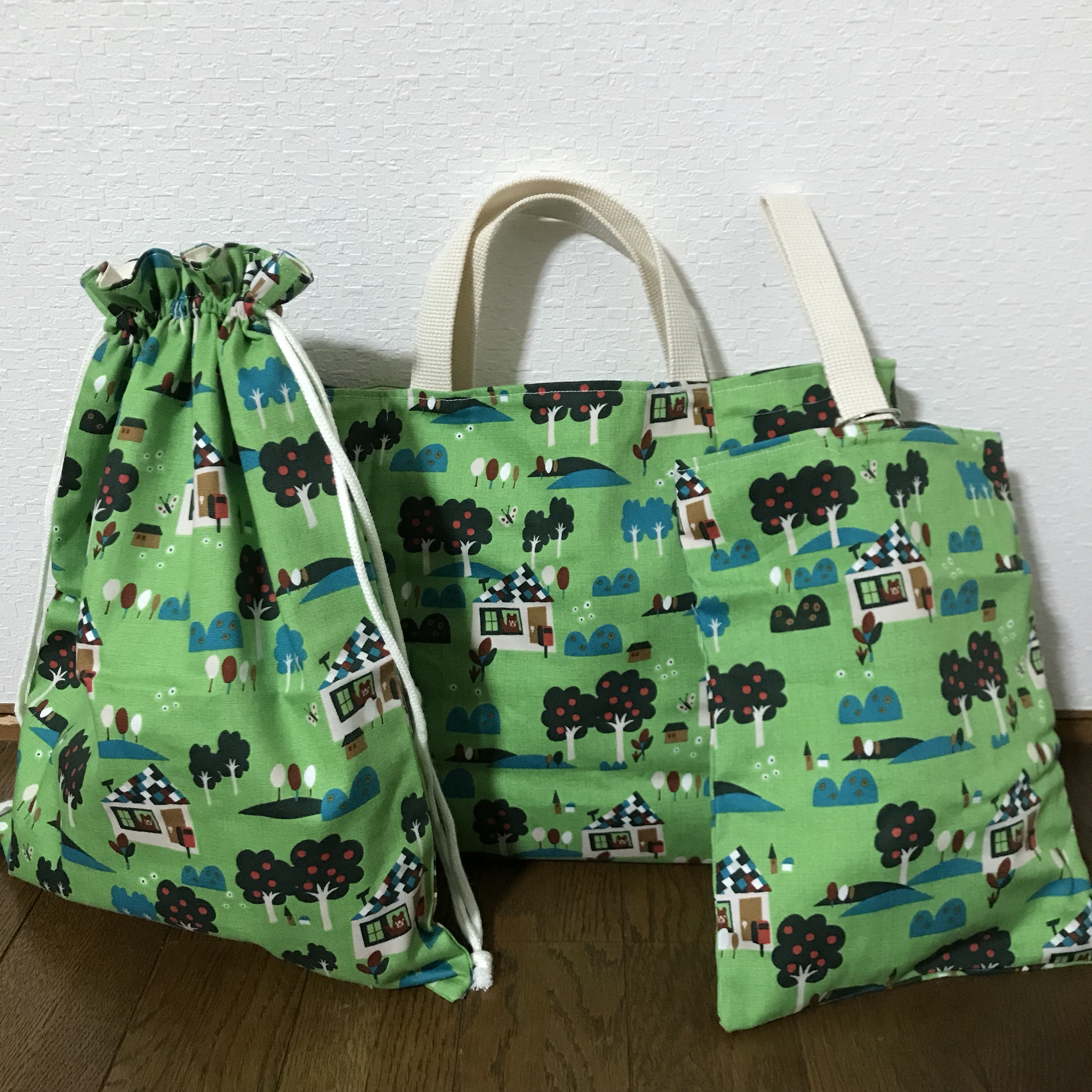 ★入園、入学★レッスンバッグ、お着替え袋、シューズ袋セット