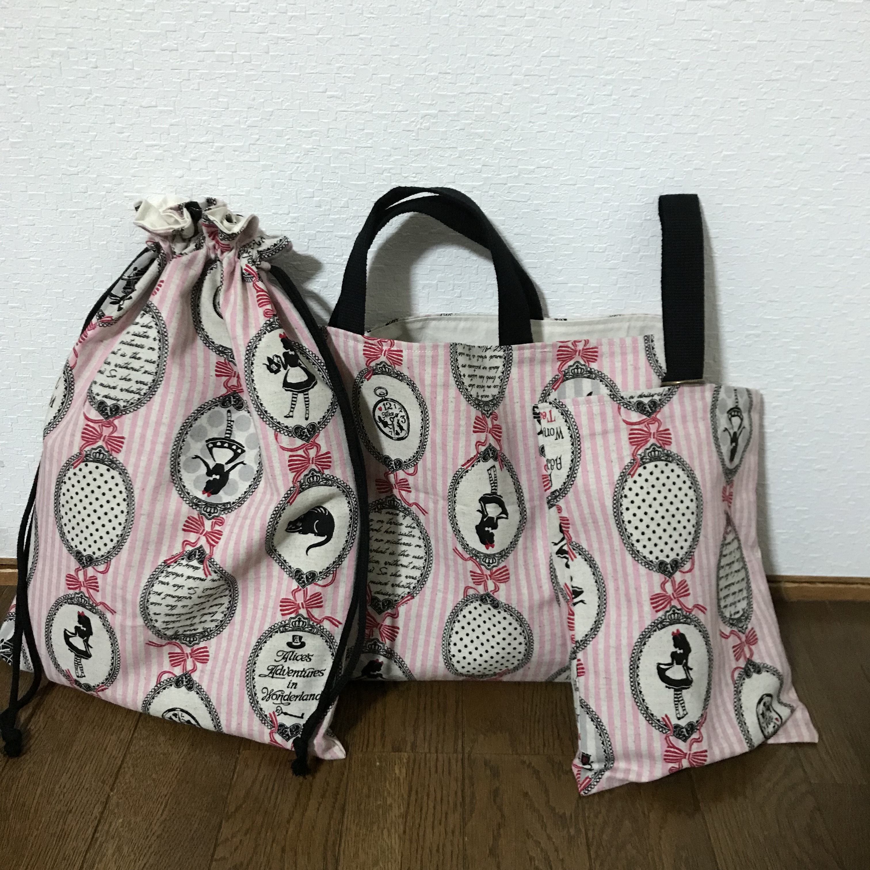 【再販】★入園、入学★レッスンバッグ、お着替え袋、シューズ袋セット