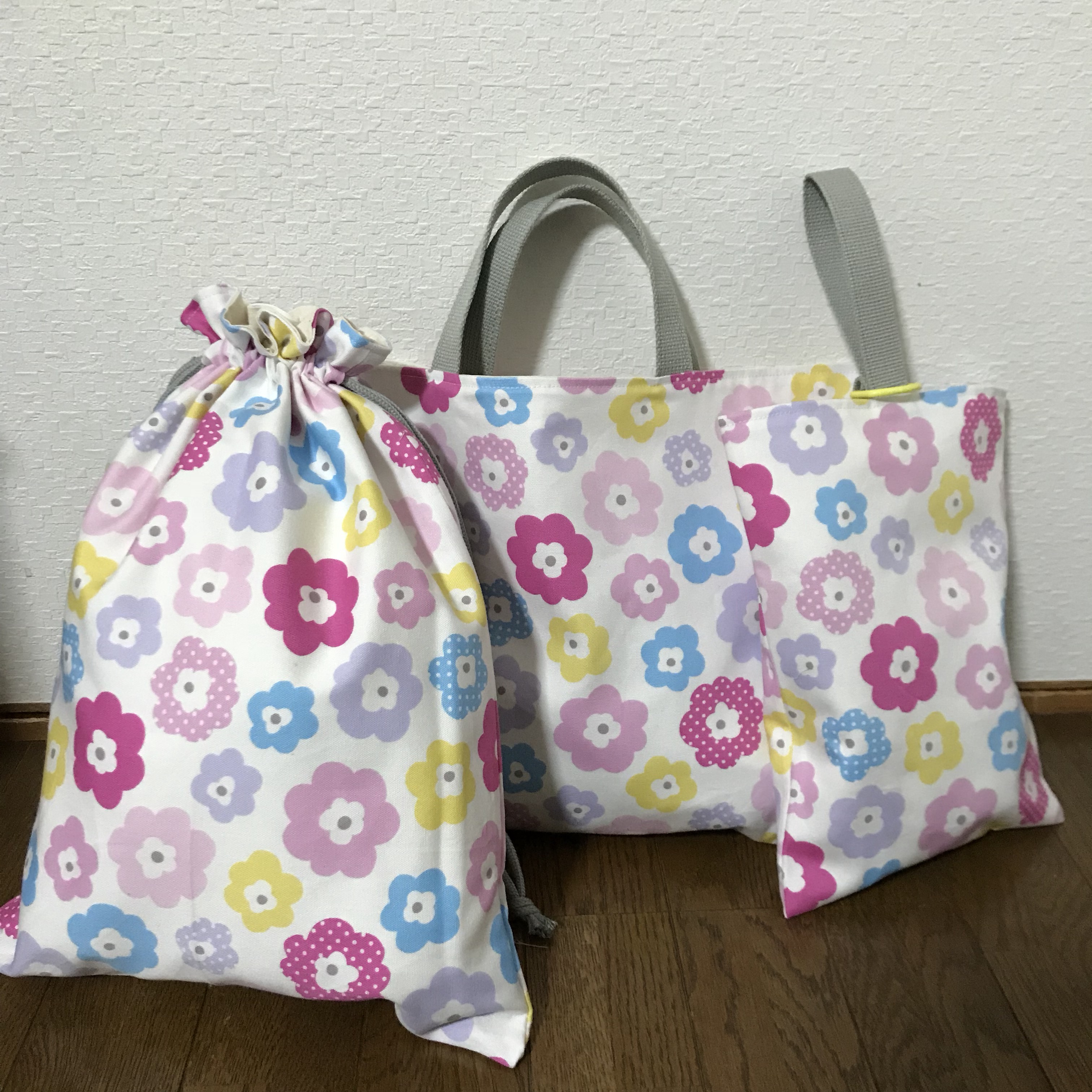 ★入園、入学★レッスンバッグ、お着替え袋、シューズ袋セット