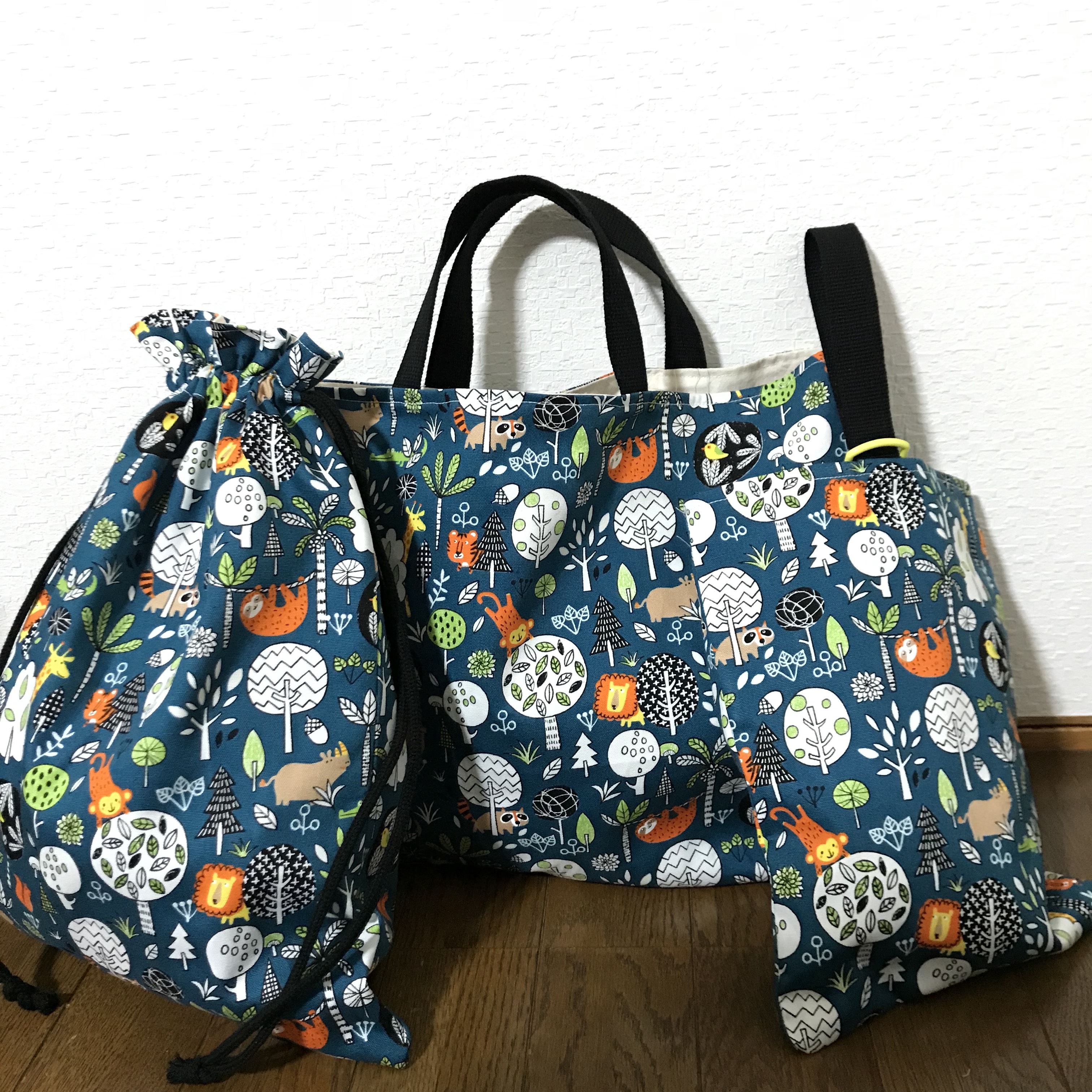 【再販】★入園、入学★レッスンバッグ、お着替え袋、シューズ袋セット  ★色違いあり★