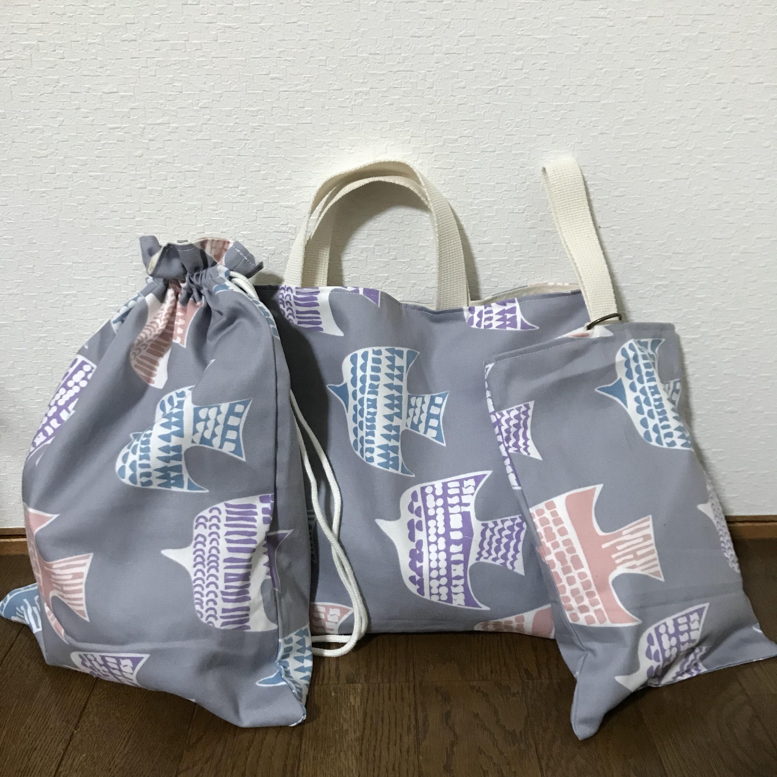 【再販】★入園、入学★レッスンバッグ、お着替え袋、シューズ袋セット