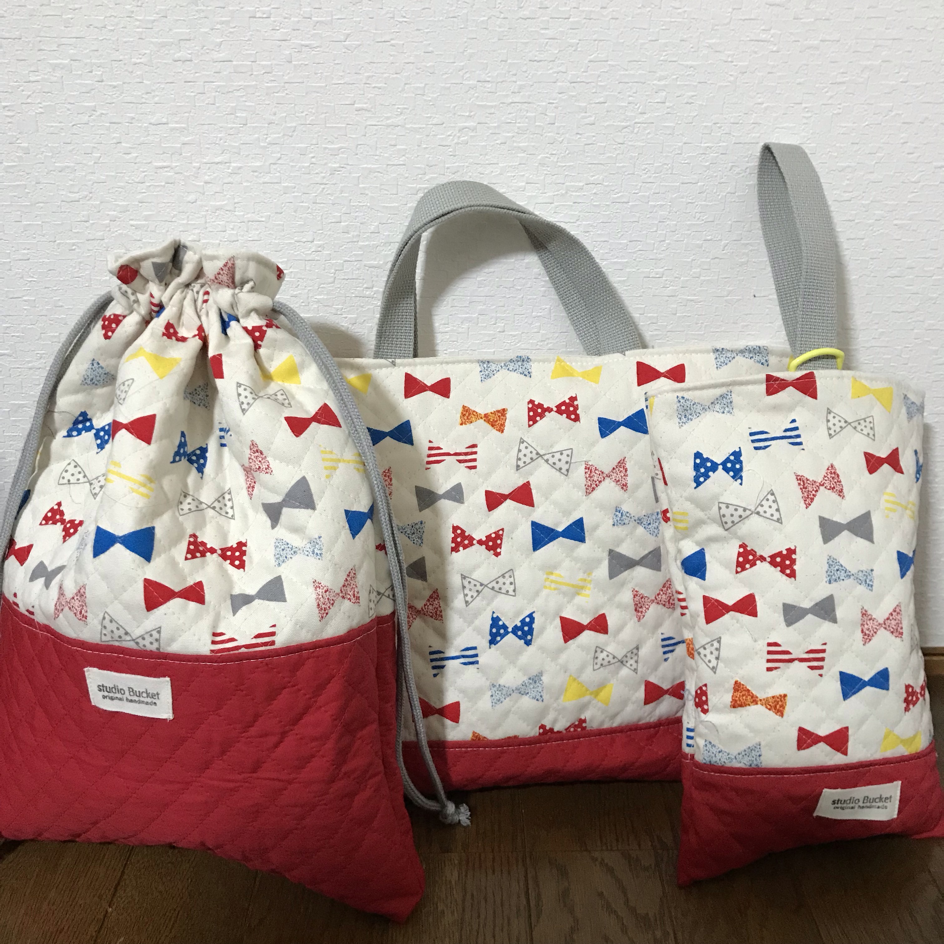 ★入園、入学★レッスンバッグ、お着替え袋、シューズ袋セット