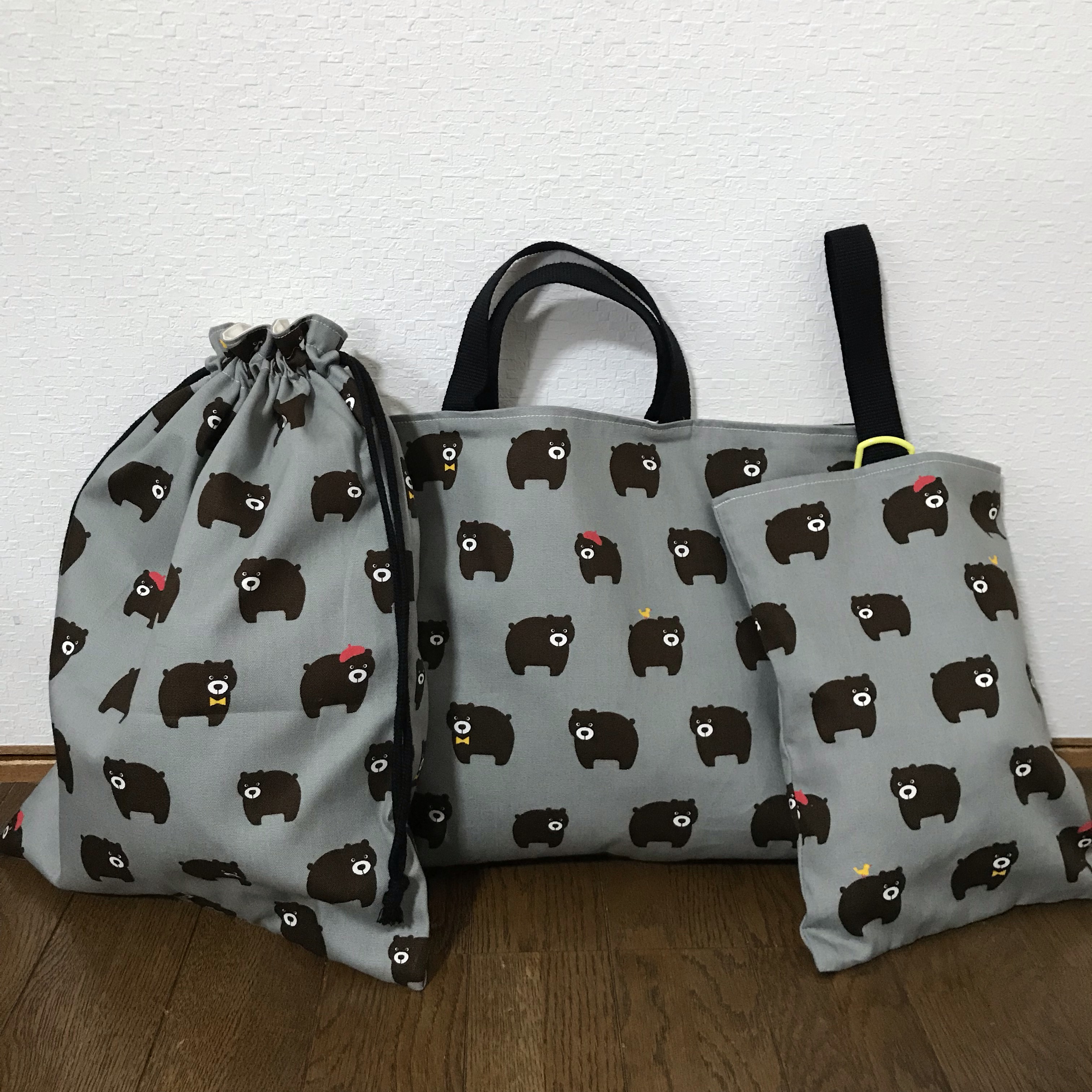 ★入園、入学★レッスンバッグ、お着替え袋、シューズ袋セット