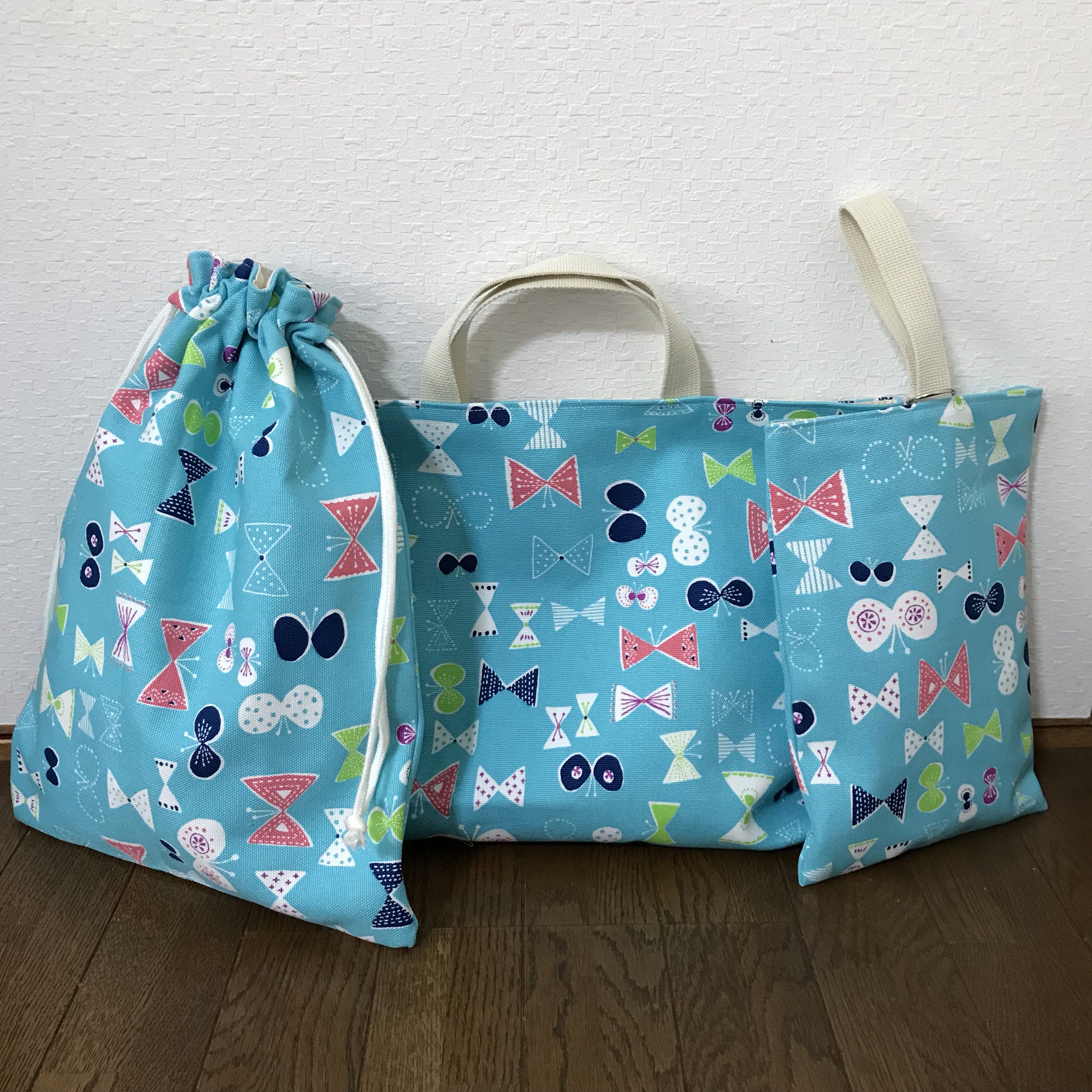 ★入園、入学★レッスンバッグ、お着替え袋、シューズ袋セット