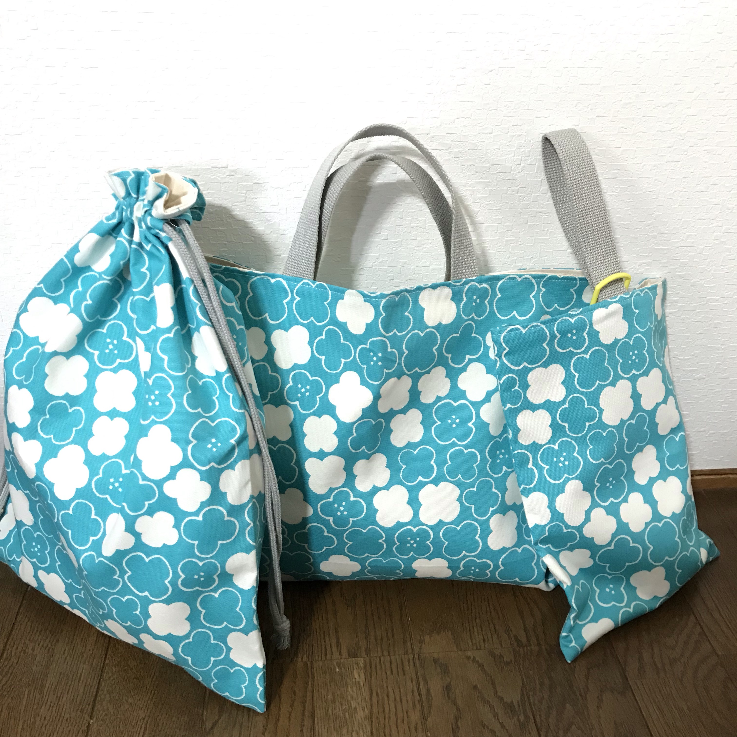 ★入園、入学★レッスンバッグ、お着替え袋、シューズ袋セット