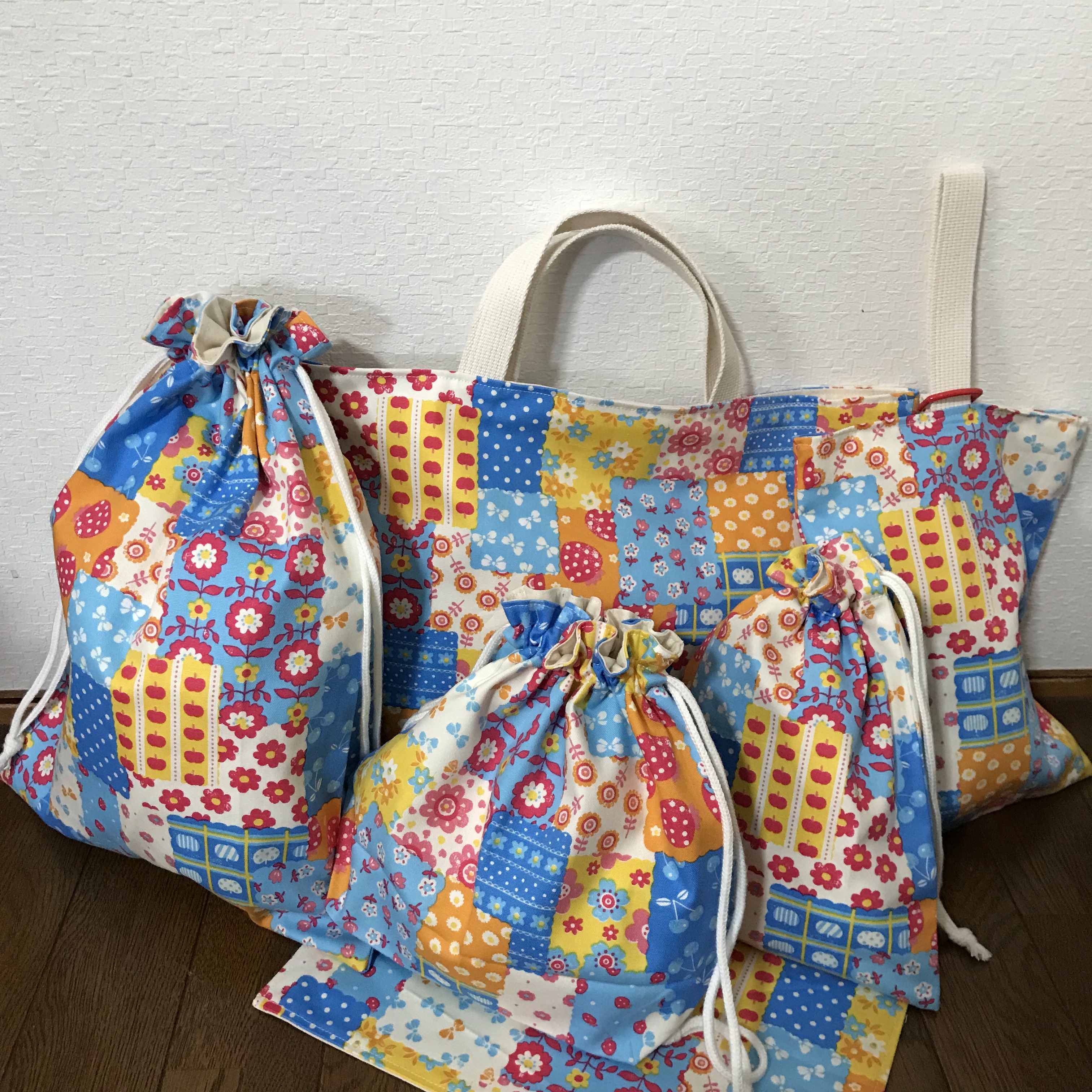 ★入園、入学★レッスンバッグ、お着替え袋、シューズ袋セット