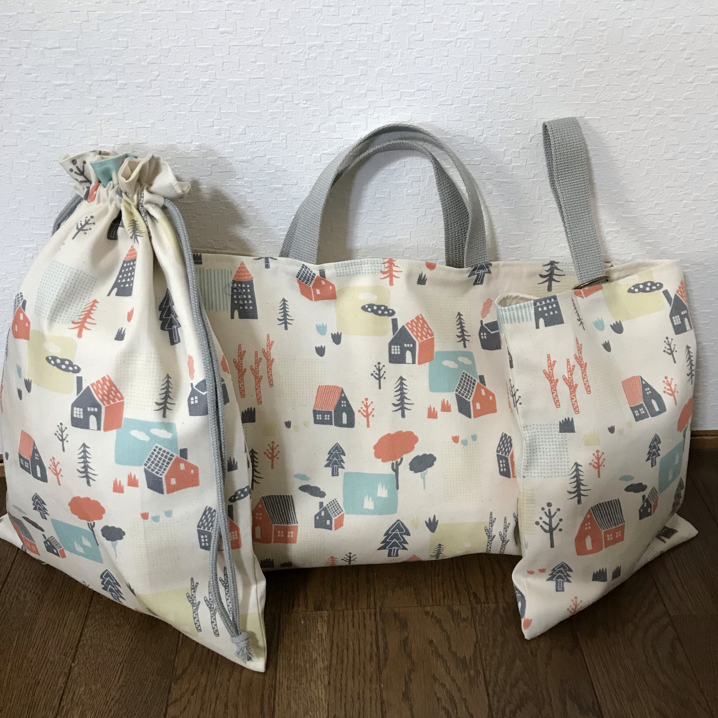 ★入園、入学★レッスンバッグ、お着替え袋、シューズ袋セット